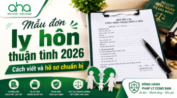 Mẫu đơn ly hôn thuận tình 2026 Cách viết và hồ sơ chuẩn bị